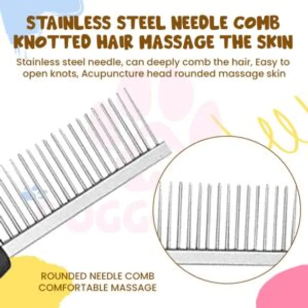 Doggo_Bite_Single_Steel_And_Plastic_Pet_Grooming_Comb