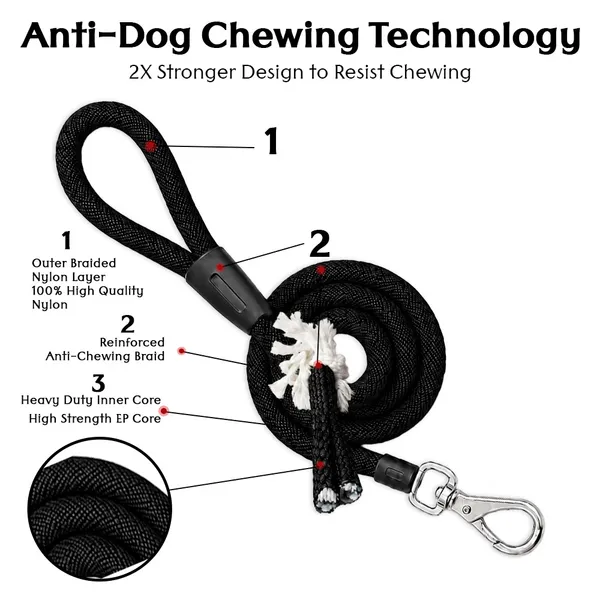 Doggo_Bite_Black_Nylon_Rope_Dog_Walking_Leash_For_Dogs_And_Puppies