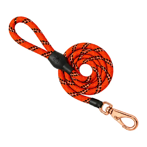 Doggo_Bite_Sunset_Orange_Nylon_Rope_Dog_Walking_Leash_With_Silicone_Cap_Pack_Of_2
