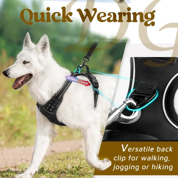 Doggo_Bite_Black_Reflective_Vest_Dog_Harness_And_Leash_Set