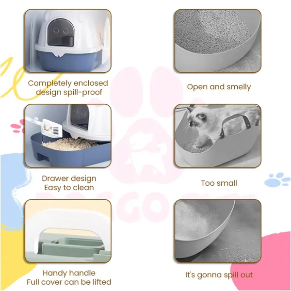 Doggo_Bite_Enclosed_Hooded_Cat_Litter_Box_With_Door_53x41x38_Cm