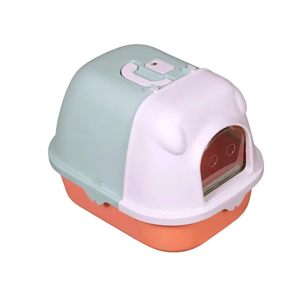 Doggo_Bite_Enclosed_Hooded_Cat_Litter_Box_With_Door_53x41x38_Cm