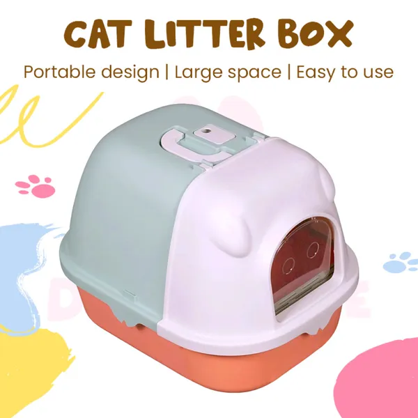 Doggo_Bite_Enclosed_Hooded_Cat_Litter_Box_With_Door_53x41x38_Cm