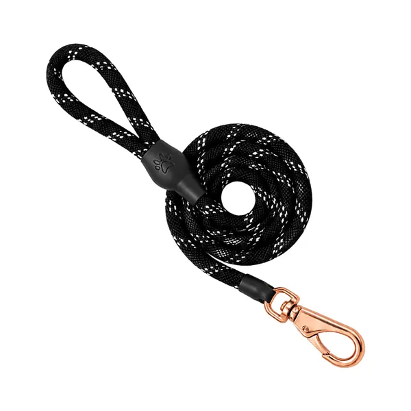 Doggo_Bite_Black_Nylon_Rope_Dog_Walking_Leash_With_Silicone_Cap_Pack_Of_2