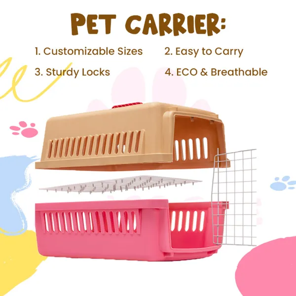 Doggo_Bite_Plastic_Pet_Carrier_Crate_With_Handle_And_Ventilation