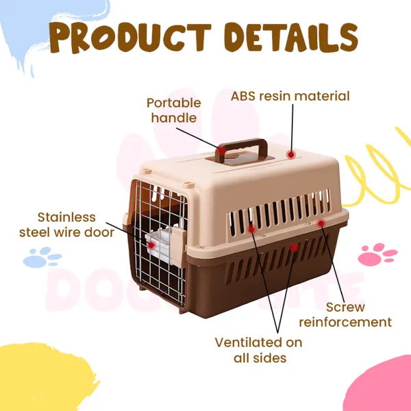 Doggo_Bite_Plastic_Pet_Carrier_Crate_With_Handle_And_Ventilation
