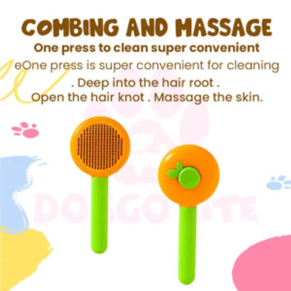 Doggo_Bite_Round_Self_Cleaning_Slicker_Brush_For_Dogs_And_Cats