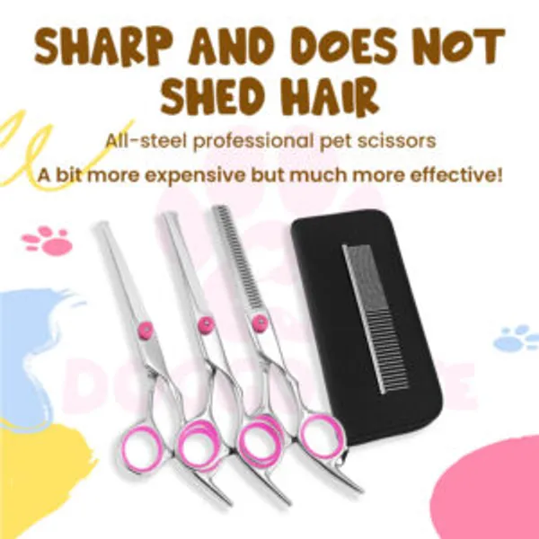 Doggo_Bite_4_Piece_Stainless_Steel_Pet_Grooming_Scissor_Set