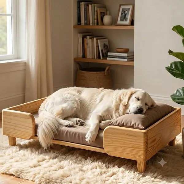 Doggo_Bite_Elevated_Wooden_Frame_Dog_Bed_Pet_Sofa