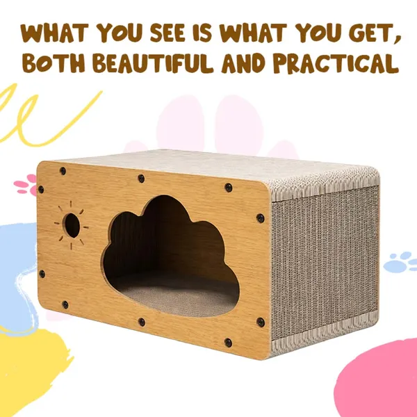 Doggo_Bite_Wooden_Cat_Scratcher_House_For_Cats_And_Kittens