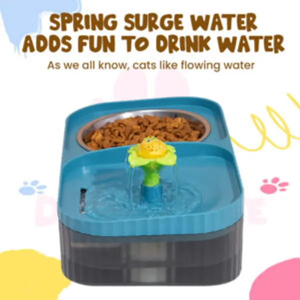 Doggo_Bite_Plastic_Cat_Feeder_With_Water_Fountain