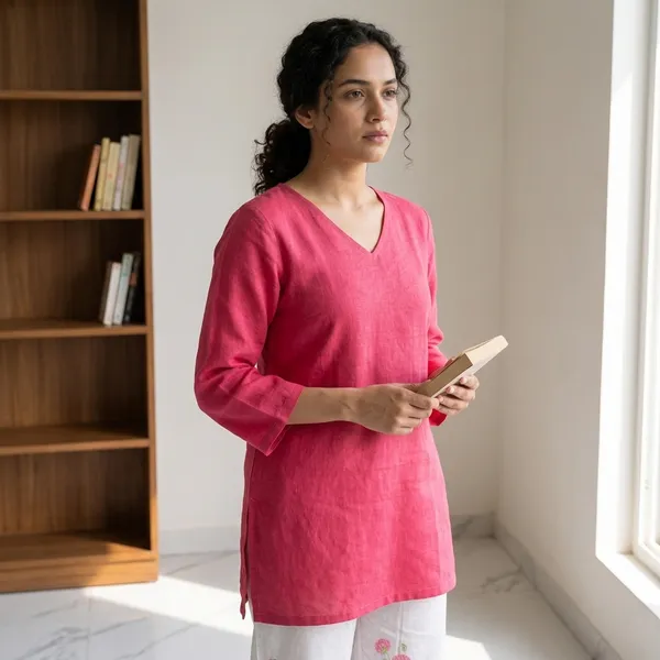 Pink_Elegant_Design_Kurta_Palazzo_Set_For_Women