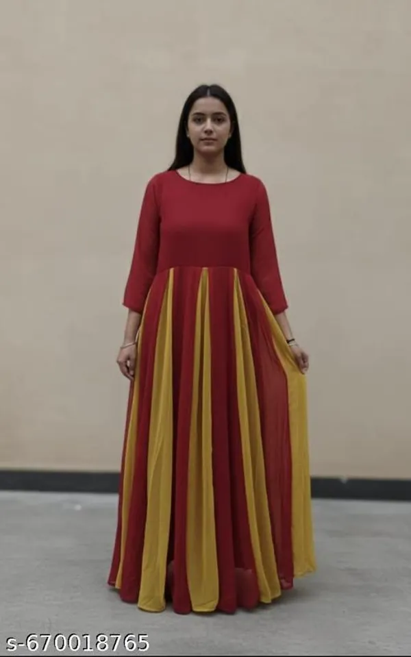 Red_Yellow_Georgette_Party_Wear_Gown_For_Women