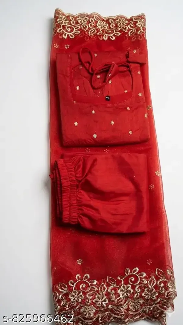 Red_Cotton_Silk_Kurta_Set_With_Dupatta_For_Women