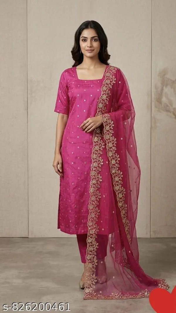 Pink_Cotton_Silk_Kurta_Set_With_Dupatta_For_Women