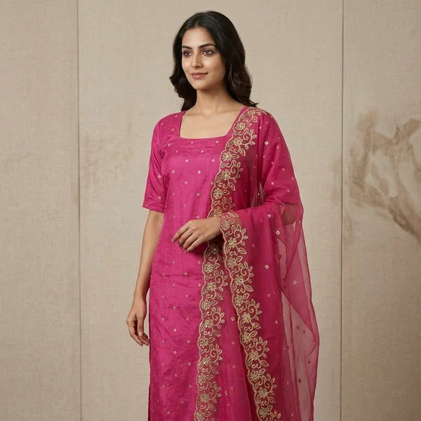 Pink_Cotton_Silk_Kurta_Set_With_Dupatta_For_Women