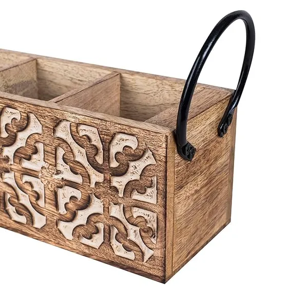 Wood_Iron_Modern_3_Compartment_Cutlery_Holder