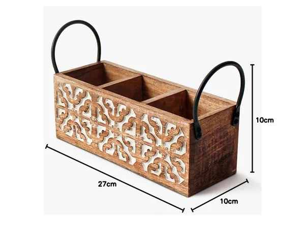 Wood_Iron_Modern_3_Compartment_Cutlery_Holder