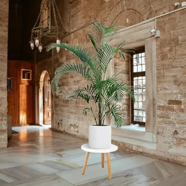 Wood_And_Mdf_Minimalist_Round_Side_Table_White