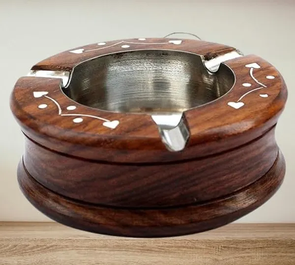 Wood_Stainless_Steel_Natural_Ashtray