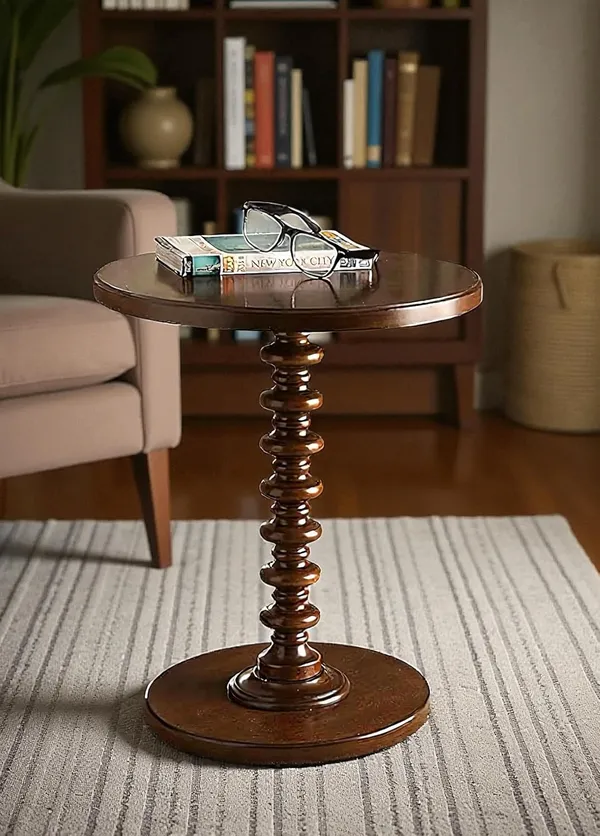 Mango_Wood_And_Mdf_Modern_Round_End_Table