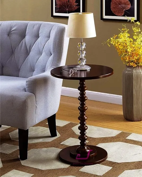 Mango_Wood_And_Mdf_Modern_Round_End_Table