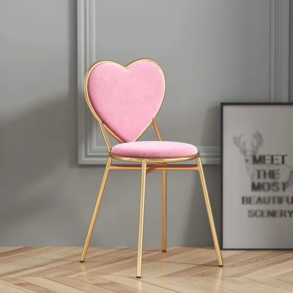 Velvet_Metal_Pink_Heart_Shape_Accent_Chair_Gold_Legs
