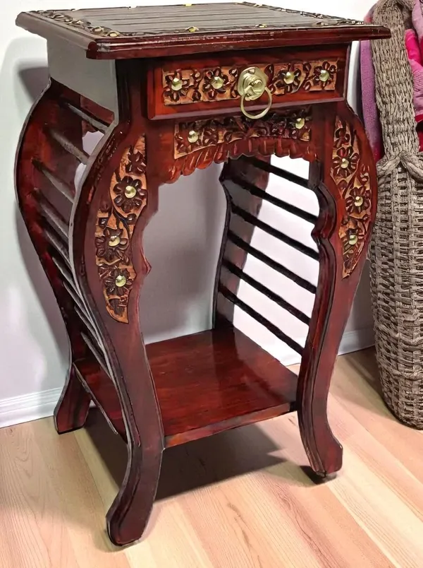 Wood_Modern_Brown_Storage_Stool_With_Drawer