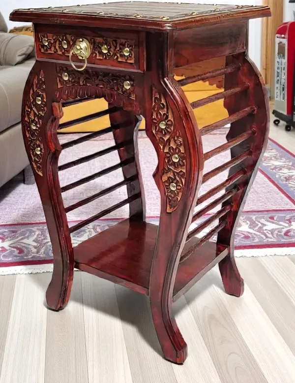 Wood_Modern_Brown_Storage_Stool_With_Drawer