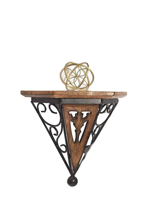 Wood_And_Iron_Modern_V-Shape_Decorative_Wall_Shelf_Bracket