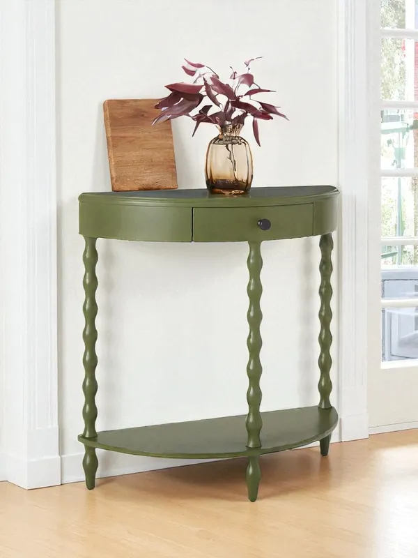 Mango_Wood_Modern_Olive_Green_Console_Table_With_Drawer