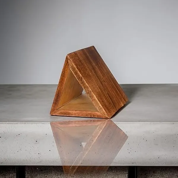Mango_Wood_Walnut_Finish_Triangle_Book_Stand_With_Eyeglass_Holder