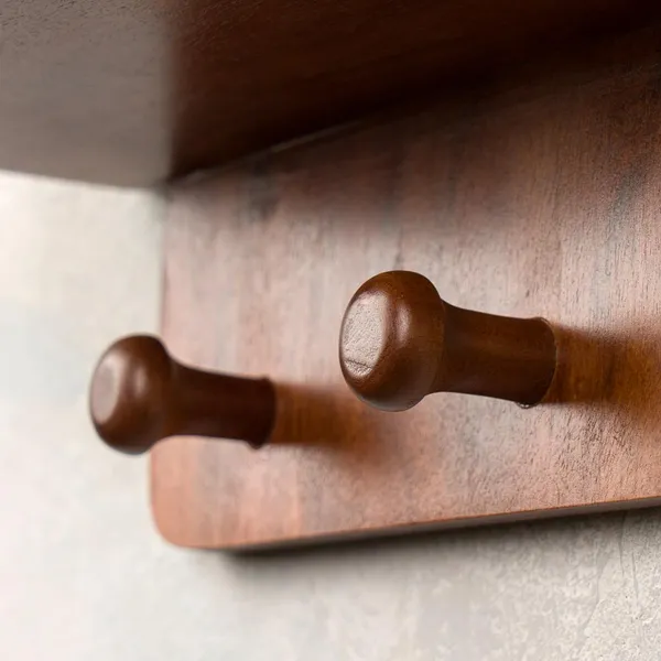 Wood_Walnut_Finish_Floating_Wall_Shelf_With_Hooks