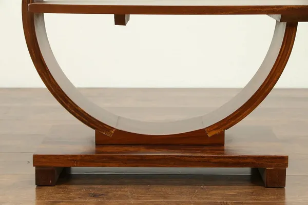 Wood_Brown_C-Shape_Sofa_Side_Table