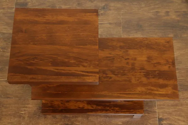 Wood_Brown_C-Shape_Sofa_Side_Table