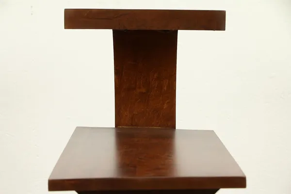 Wood_Brown_C-Shape_Sofa_Side_Table