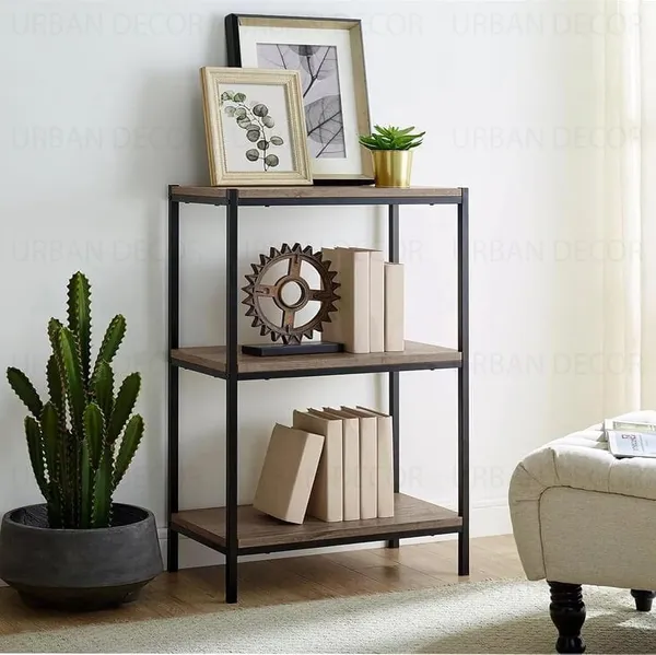 Wood_And_Iron_Rustic_Brown_Black_Open_Tier_Wall_Shelf