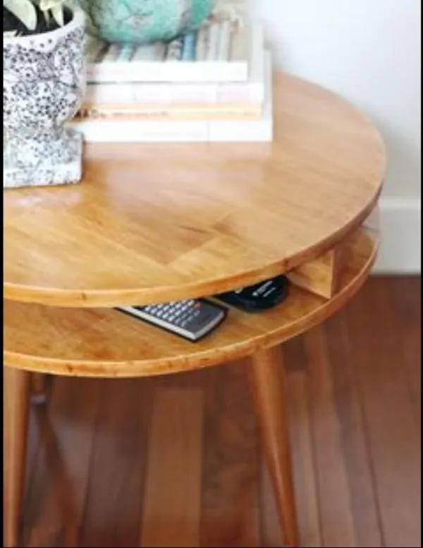 Mango_Wood_Mid_Century_Round_Side_Table