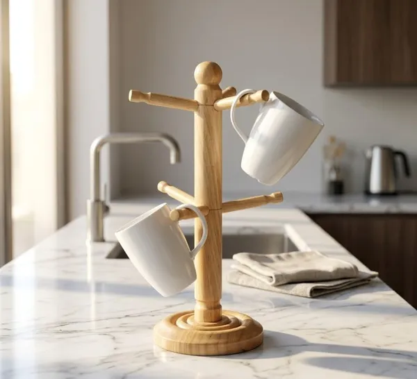 Mango_Wood_Rustic_Countertop_Mug_Holder_With_6_Hooks