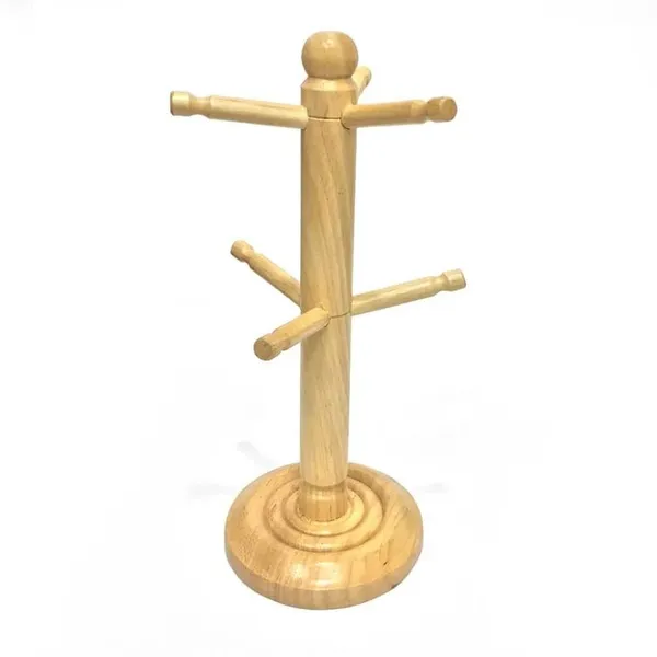 Mango_Wood_Rustic_Countertop_Mug_Holder_With_6_Hooks