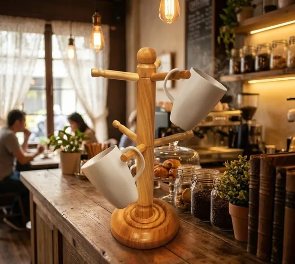 Mango_Wood_Rustic_Countertop_Mug_Holder_With_6_Hooks
