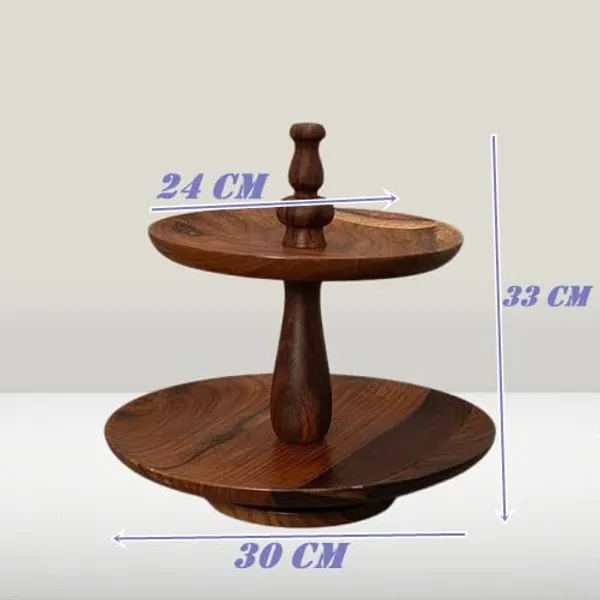 Mango_Wood_Brown_Two_Tier_Cake_Stand