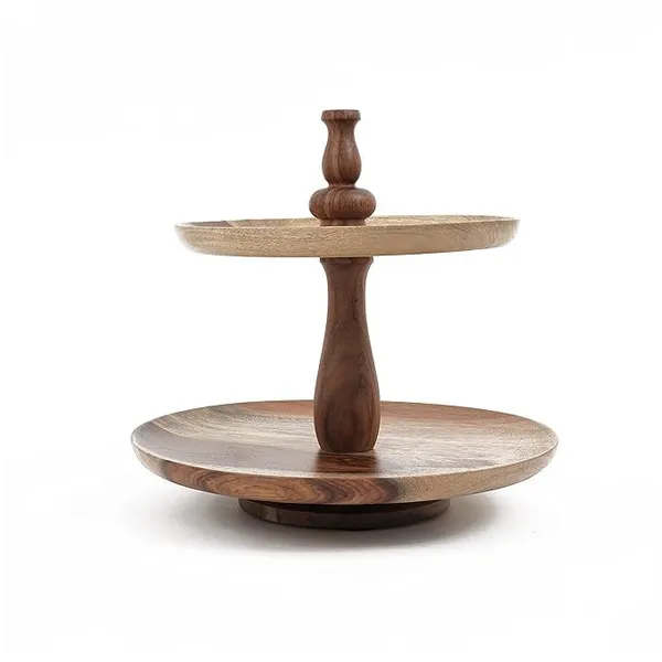 Mango_Wood_Brown_Two_Tier_Cake_Stand