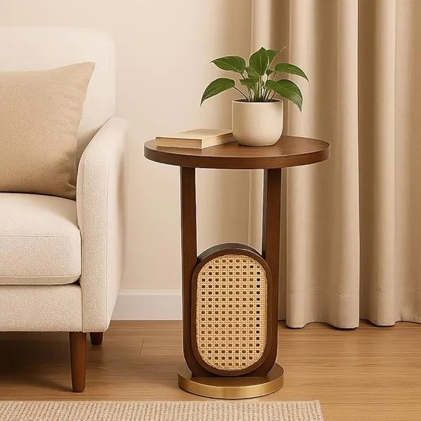 Wood_And_Cane_Modern_Cane_Detail_U_Shape_Side_Table