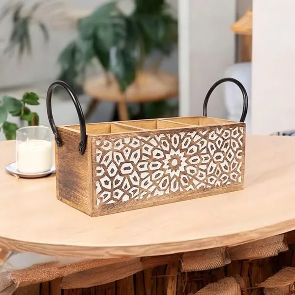 Iron_And_Wood_Natural_Multi-Compartment_Cutlery_Holder