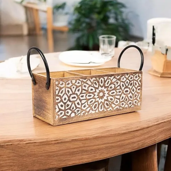 Iron_And_Wood_Natural_Multi-Compartment_Cutlery_Holder