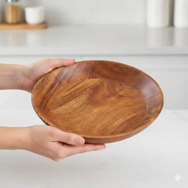 Mango_Wood_Walnut_Finish_Serving_Bowl