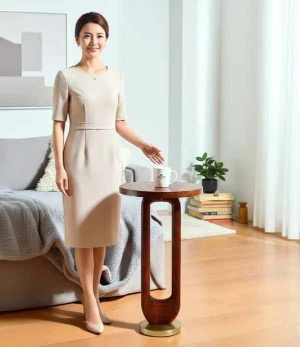 Sheesham_Wood_Modern_Round_Coffee_Table_With_Metal_Base