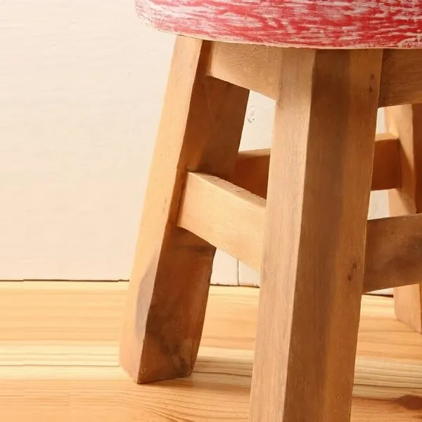 Mango_Wood_Button_Design_Round_Stool_Multicolour
