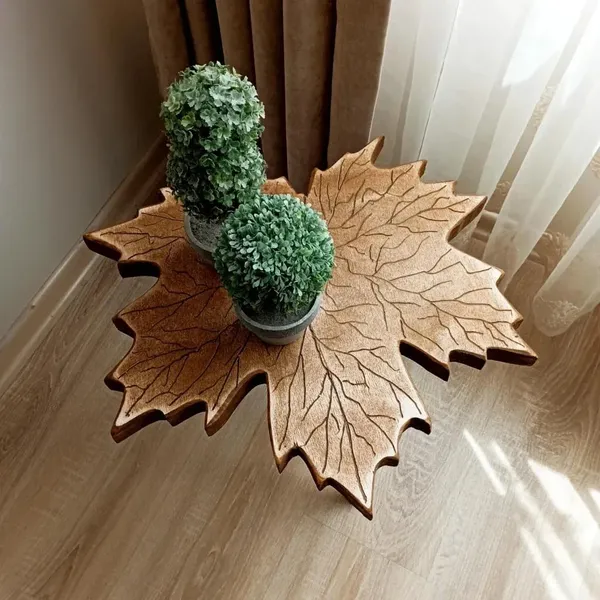 Mango_Wood_Natural_Leaf_Shape_Coffee_Table